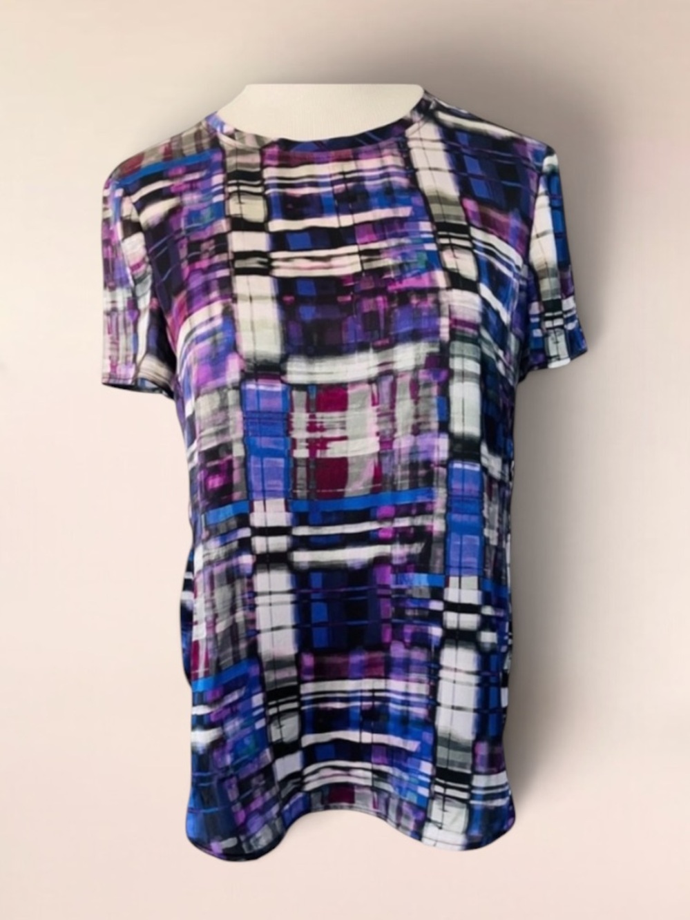 ARMANI COLLEZIONI Short Sleeve Silk Blouse Size M